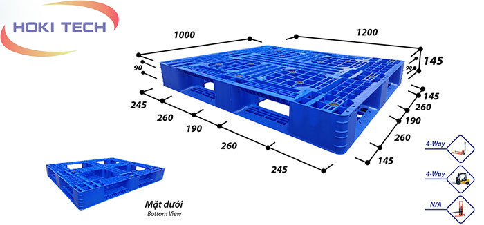 Pallet nhựa PL08LK - Cung cấp pallet nhựa chất lượng giá rẻ