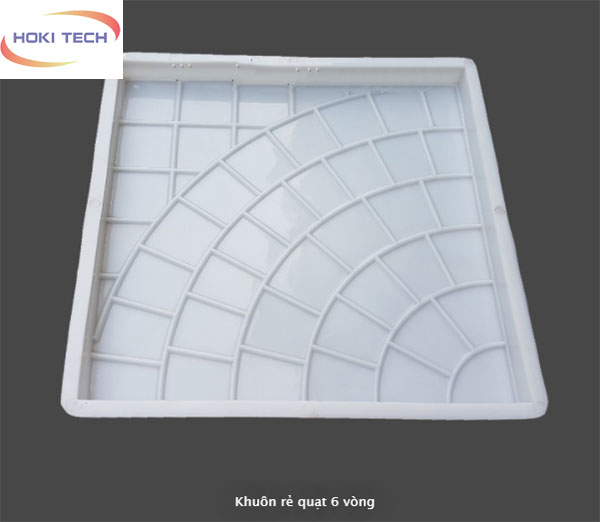 Khuôn gạch rẻ quạt 6 vòng